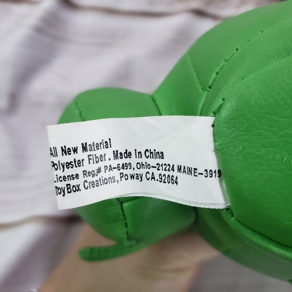 Vintage Toy Box Corn On The Cob Anthropomorphic Plush Toy 8 Inch Faux Leather - Picture 8 of 9